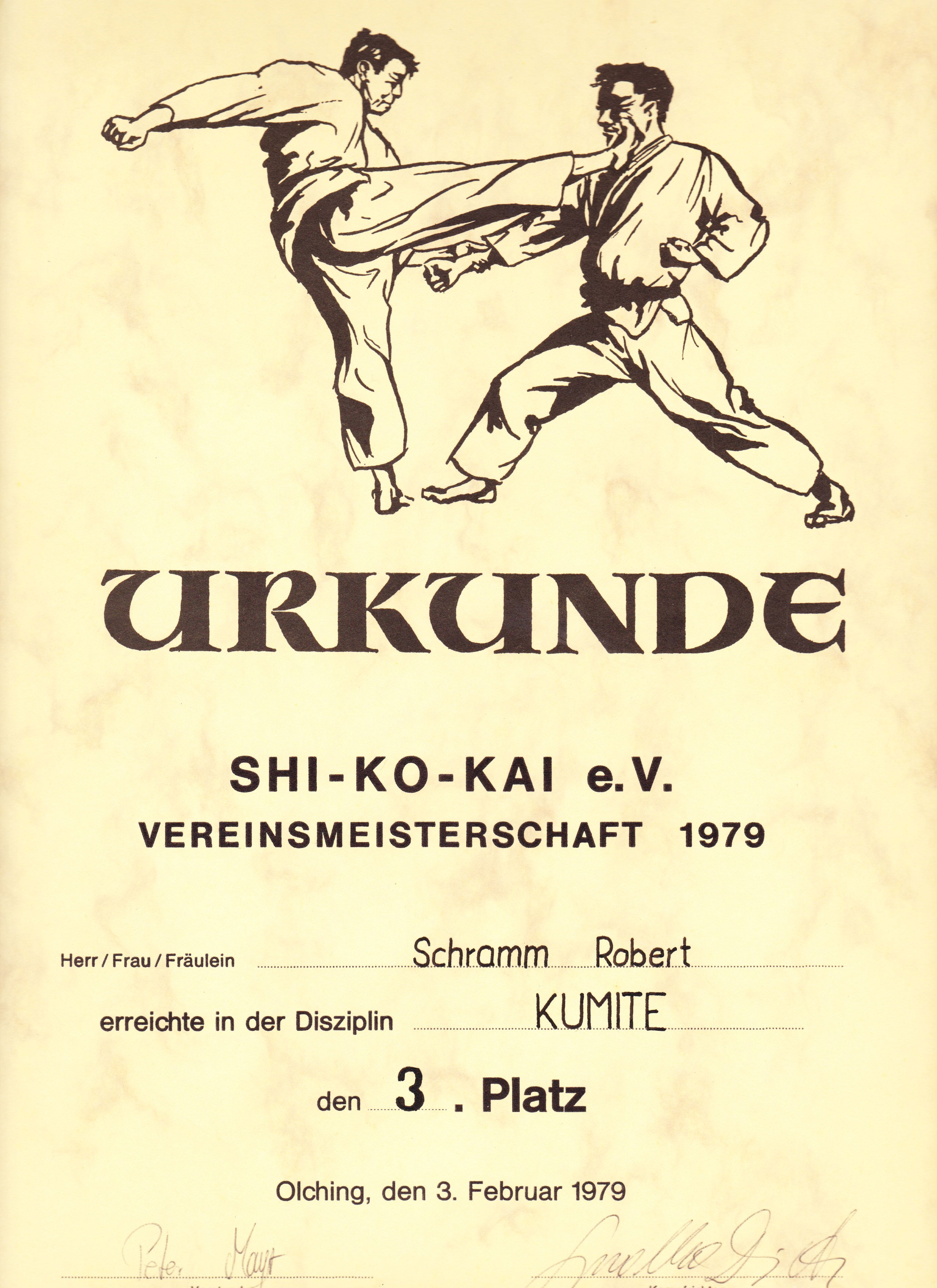 Karate-Urkunde-1979