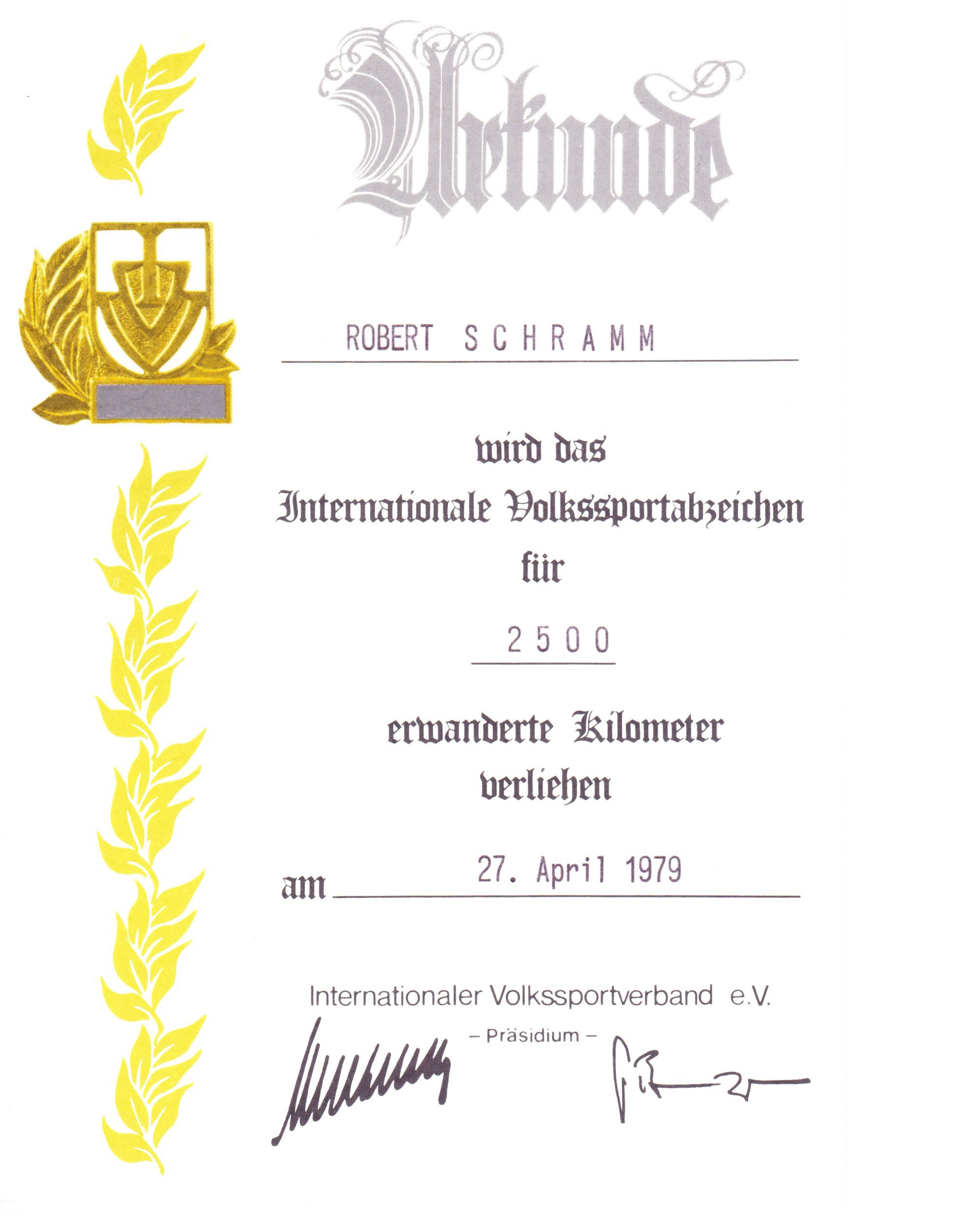 Urkunde-2500-1979