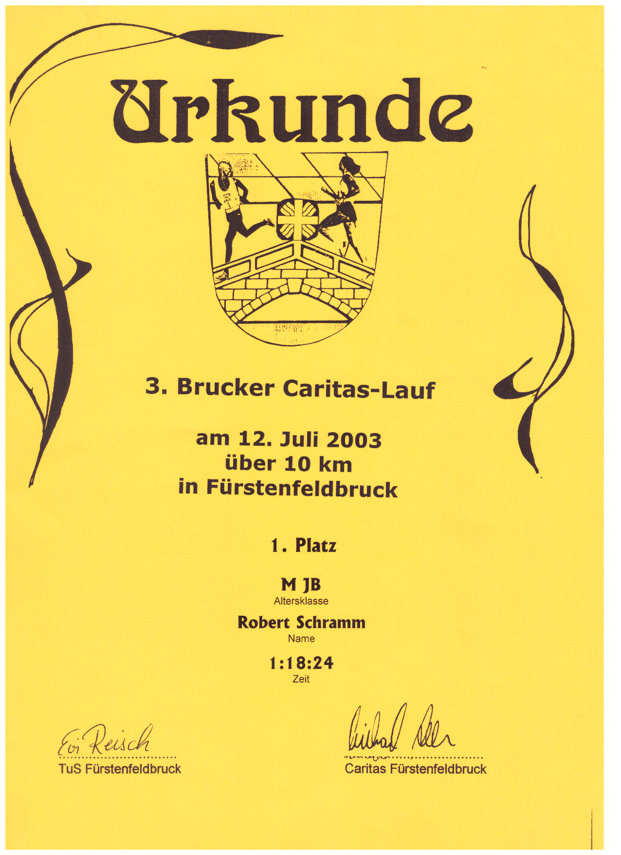 Urkunde-Caritaslauf-2003