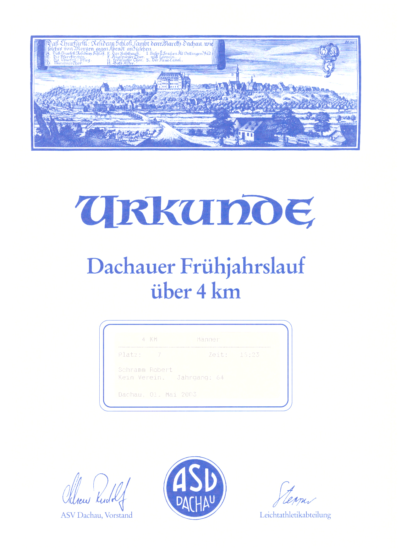 Urkunde-Dachau-Früh-2003