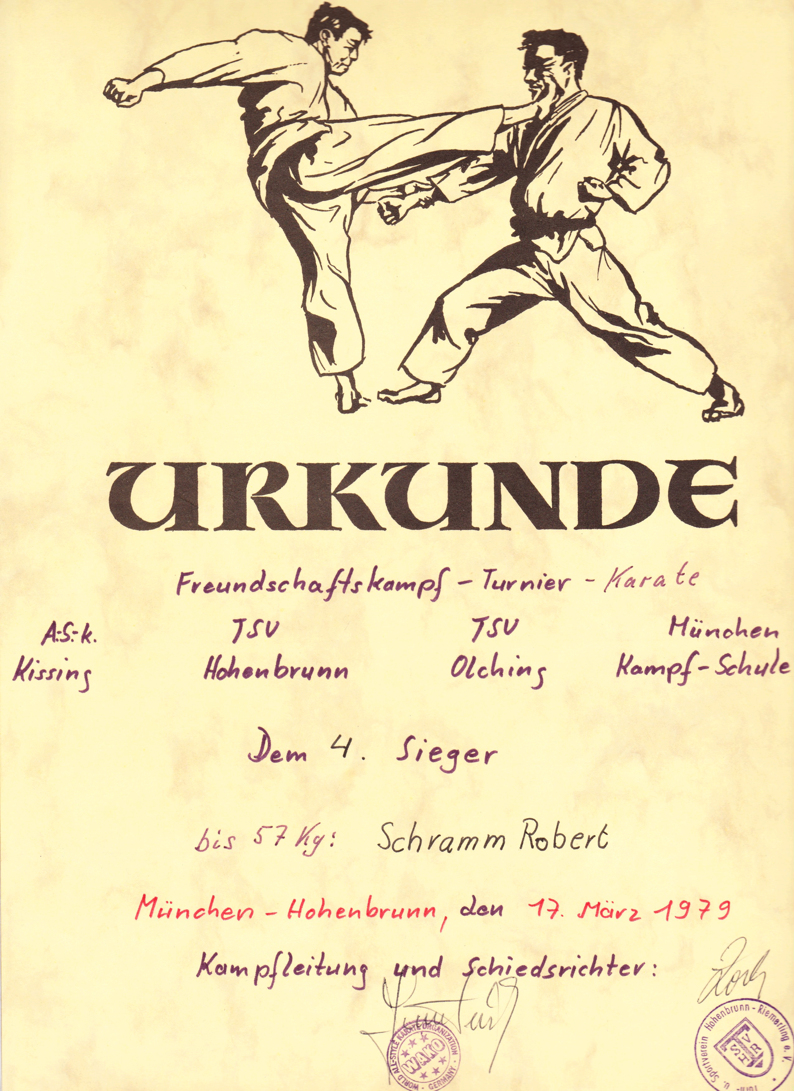 Urkunde-Karate-Kampf-1979