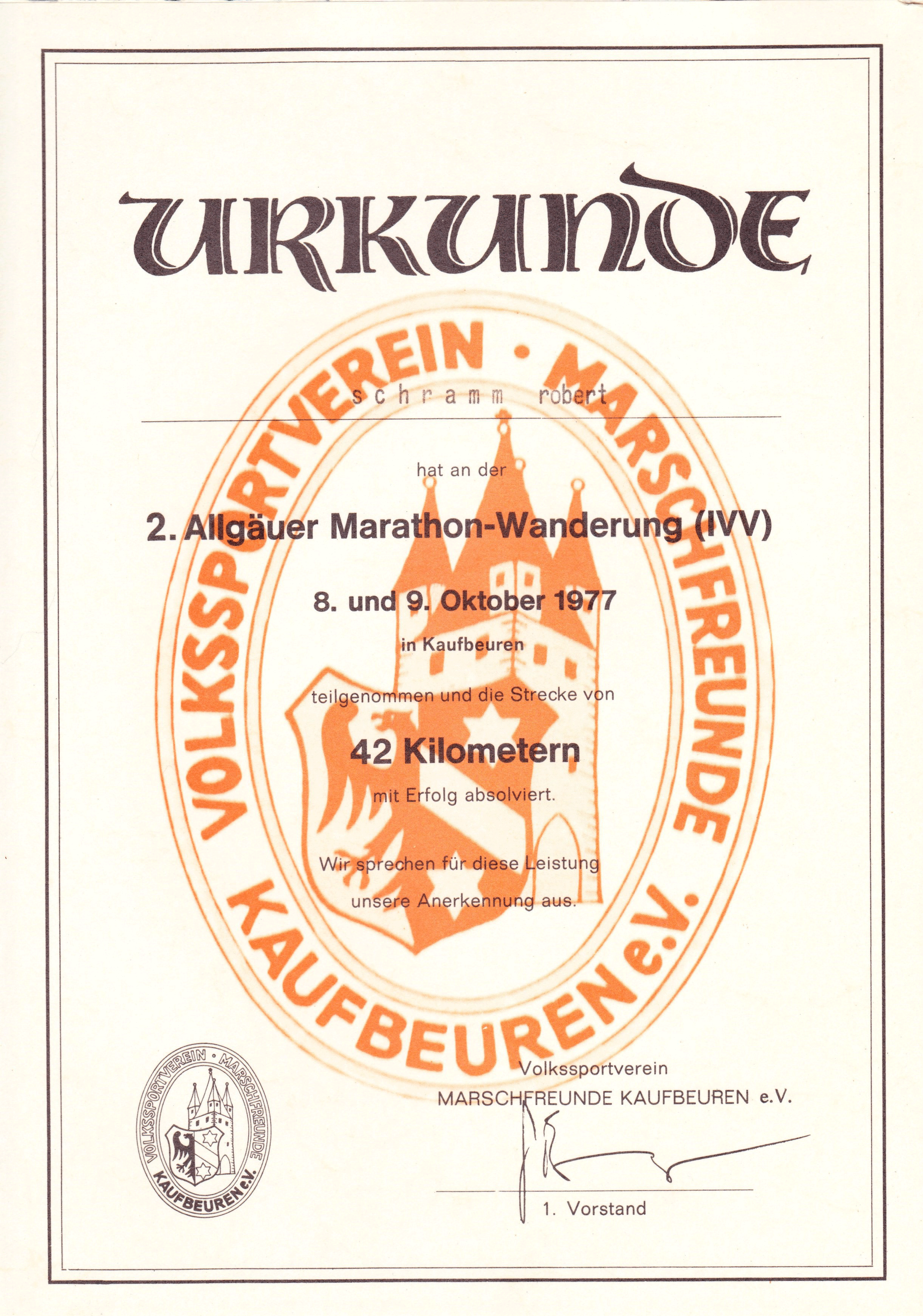 Urkunde-Kaufbeuren-1977