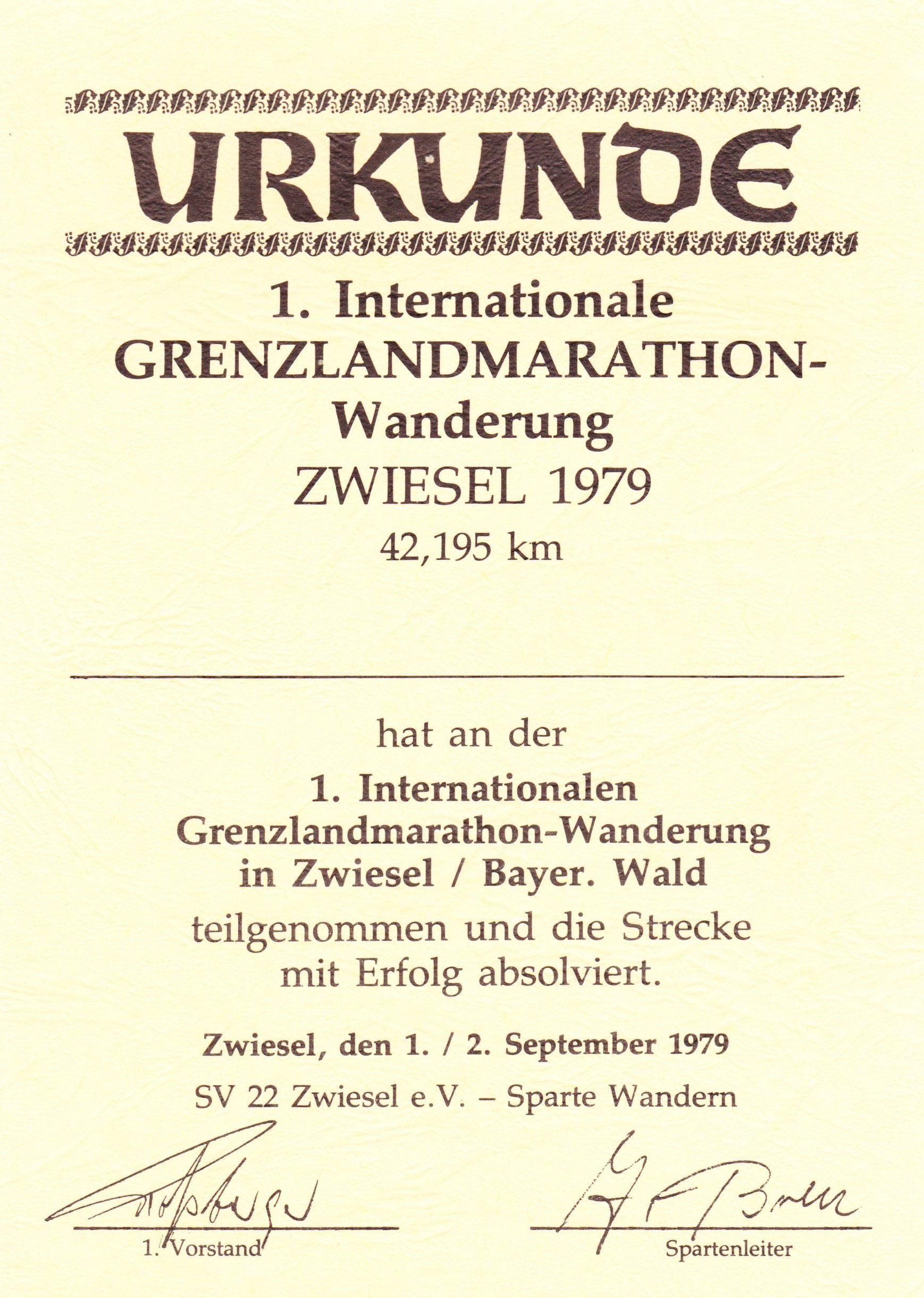 Urkunde-Zwiesel-1979